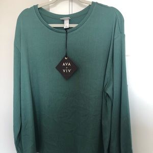 NWT Ava & Viv long sleeve shirt size X